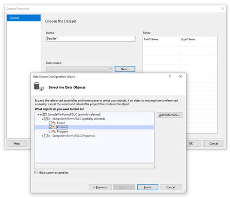 Adding DataTable to the Typed DataSet. . How to add reportviewer control in visual studio 2022